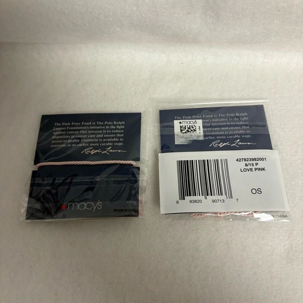 NEW Set of 2 RALPH LAUREN Pink Pony Bracelets